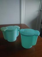 melkkan en suikerpot van tupperware in één koop, Ophalen, Zo goed als nieuw, Blauw, Overige typen