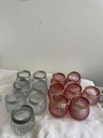 21 stuks Glazen Waxinelicht Houders Nieuw, Ophalen of Verzenden, Nieuw, Overige materialen, Minder dan 25 cm