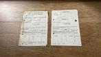 Oude vrachtbrief + verzendadvies kolen 1946  Wilhelmina N.S., Verzamelen, Ophalen, Gebruikt, Trein, Overige typen