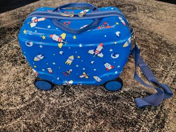 Kinder Reiskoffer Ruimte Thema - Blauw beschikbaar voor biedingen