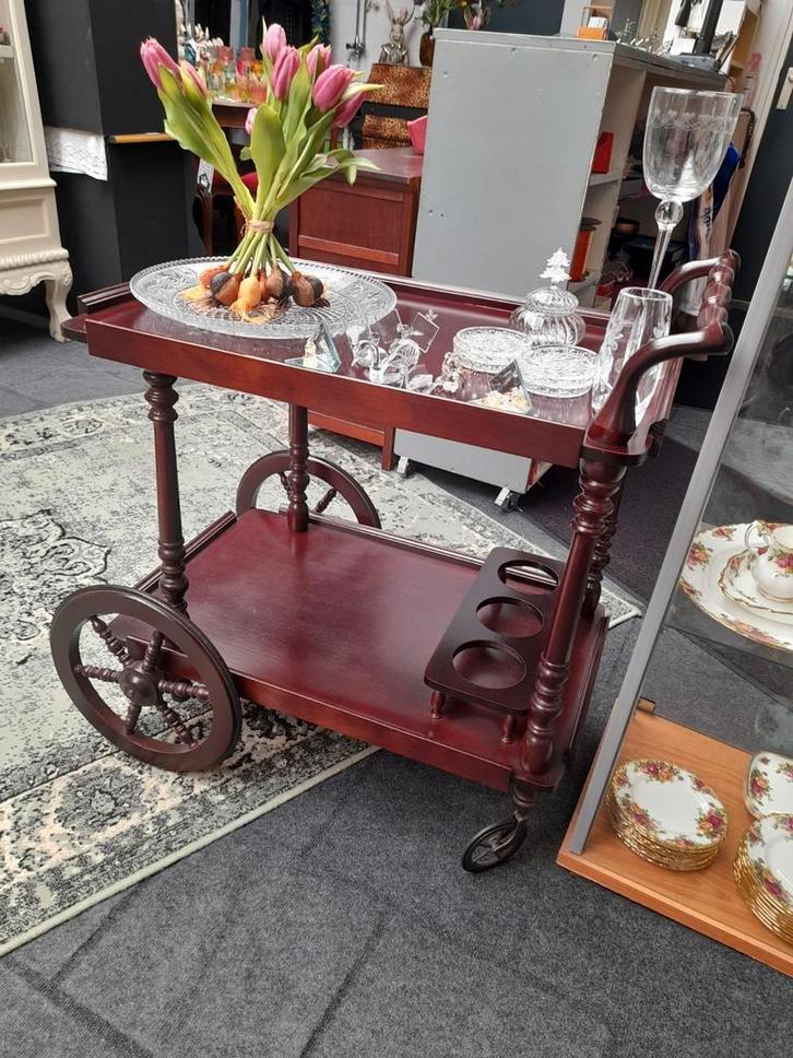 Nette noten thee wagen dranken kar, Antiek en Kunst, Antiek | Meubels | Tafels, Ophalen