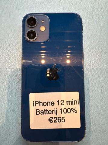 iPhone 12 mini Blauw –64GB –Batterij 100%–Compact & krachtig beschikbaar voor biedingen