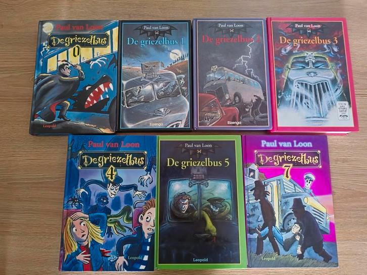De Griezelbus 0, 1, 2, 3, 4, 5, 7 Paul van Loon, Boeken, Kinderboeken | Jeugd | 10 tot 12 jaar, Zo goed als nieuw, Ophalen