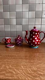 Oilily Servies NIEUW ongebruikt Theepot Melkkannetje Suiker, Ophalen, Keramiek, Zo goed als nieuw, Overige stijlen