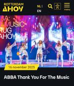 Goedkoop naar ABBA show in Ahoy 25 euro ipv €51,75, Tickets en Kaartjes, Twee personen, November