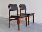 Set (2) Topform Stoelen Teak Midcentury Vintage Design, Midcentury, Twee, Ophalen of Verzenden, Hout