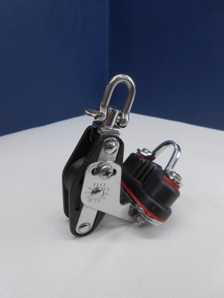 Mini Grootschootblok, Talieblok, met klem hondsvot, 8 mm, Watersport en Boten, Accessoires en Onderhoud, Nieuw, Lijn of Blok, Ophalen of Verzenden