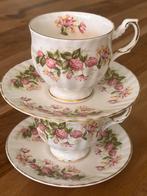 Queen's Rosina Fine Bone China set 2 kopjes & schotels, Ophalen of Verzenden