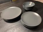 Serviesset Ikea, antraciet/zwart. 12 delig, Ophalen, Gebruikt, Bord