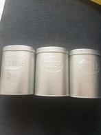 Koffie thee en suiker bussen Hema aluminium, Ophalen of Verzenden, Gebruikt