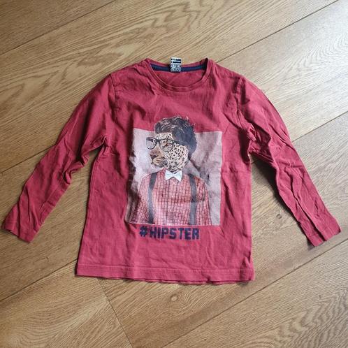 Longsleeve shirt hipster cheetah van tape a lóeil maat 116., Kinderen en Baby's, Kinderkleding | Maat 116, Gebruikt, Jongen, Shirt of Longsleeve