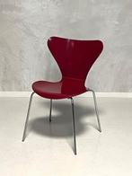 Fritz Hansen vlinderstoel Arne Jacobsen vintage bordeauxrood, Gebruikt, Vintage, Fritz Hansen, Eén