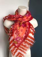 Oranje roze rood vierkante kleurrijke bloemen sjaal, Kleding | Dames, Mutsen, Sjaals en Handschoenen, Ophalen of Verzenden, Sjaal