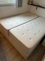 IKEA Vatnestrom Boxspring beige 160x200, Gebruikt, Wit, Tweepersoons, Ophalen of Verzenden