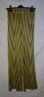 Leuke groen/blauw/beige/glitter SWEET LIKE YOU ANTWERP broek, Ophalen, Maat 36 (S), Lang, Gedragen