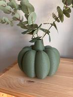 3D Geprinte Pompoen Vaas - Groen, Kunststof, Nieuw, Ophalen of Verzenden, Minder dan 50 cm
