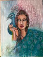 Zelf geschilderd acryl schilderij op doek, Antiek en Kunst, Kunst | Schilderijen | Klassiek, Ophalen
