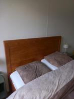 Teak houten bed 160 x 200, Huis en Inrichting, Slaapkamer | Bedden, Ophalen, Verstelbaar, Tweepersoons, Zo goed als nieuw