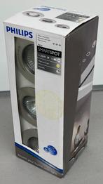 Philips inbouwspots set (Agena/MyLiving,3x max.35W,GU10,dim), Modern / Tijdloos, Metaal of Aluminium, Halogeen, Ophalen of Verzenden