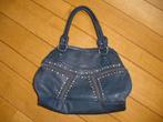 Giulinano tas blauw met studs, Ophalen of Verzenden, Zo goed als nieuw, Blauw, Schoudertasje