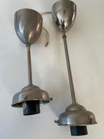 Twee vintage pendellampen, Ophalen of Verzenden, Gebruikt, Metaal, Minder dan 50 cm
