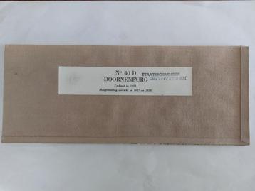 40D Stafkaart op linnen 1957 Doornenburg Bemmel Gendt Leuth beschikbaar voor biedingen