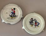 Vintage oude emaille onderzetters voor pannen, Ophalen of Verzenden