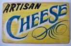 Handgeschilderd reclame bord / kaas winkel / cheese, Verzamelen, Merken en Reclamevoorwerpen, Ophalen of Verzenden, Nieuw, Reclamebord