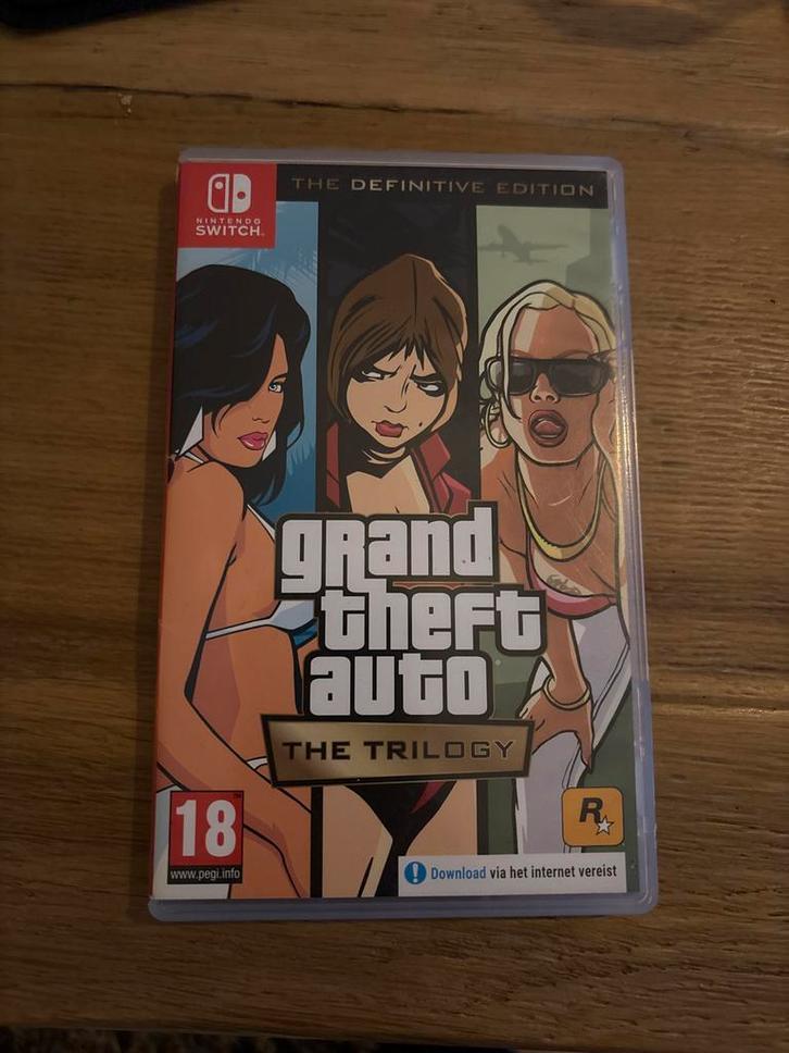 GTA: The Trilogy - Nintendo Switch, Spelcomputers en Games, Games | Nintendo Switch, Gebruikt, Avontuur en Actie, 1 speler, Vanaf 18 jaar
