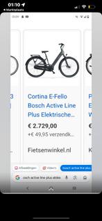 E-bike Bosch Cortina E-Fello ‘Bosch Active Line’, Ophalen, Zo goed als nieuw, Overige typen