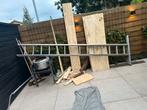 Aluminium ladder 2x14 sporen 8 meter, Doe-het-zelf en Verbouw, Ophalen, Gebruikt, Ladder, Opvouwbaar of Inschuifbaar