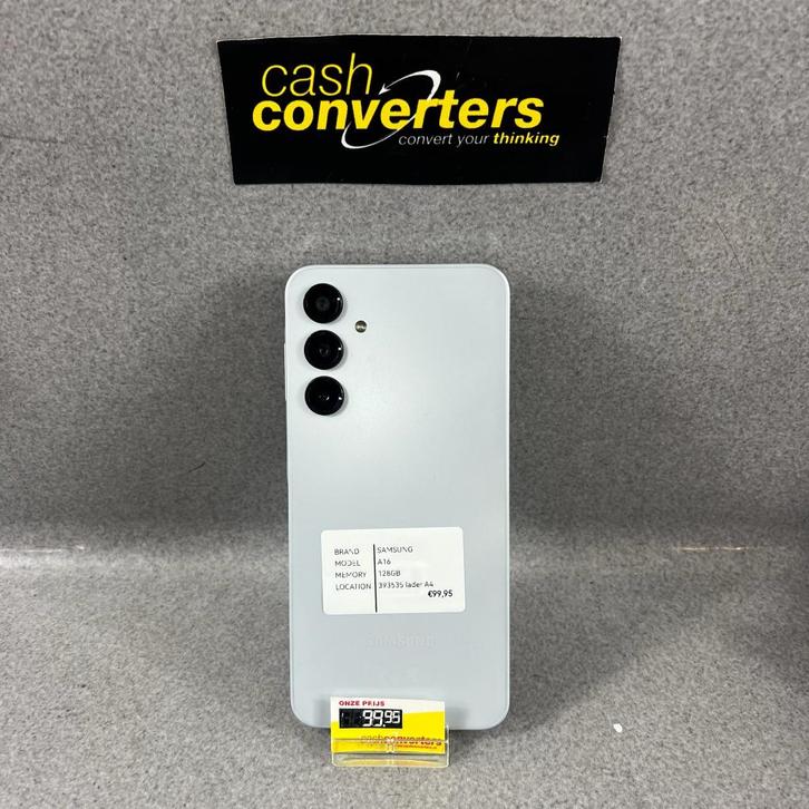 Samsung A16 | 128GB | lader | grijs | hoesje | 393535, Telecommunicatie, Mobiele telefoons | Samsung, Gebruikt, Galaxy A, 128 GB