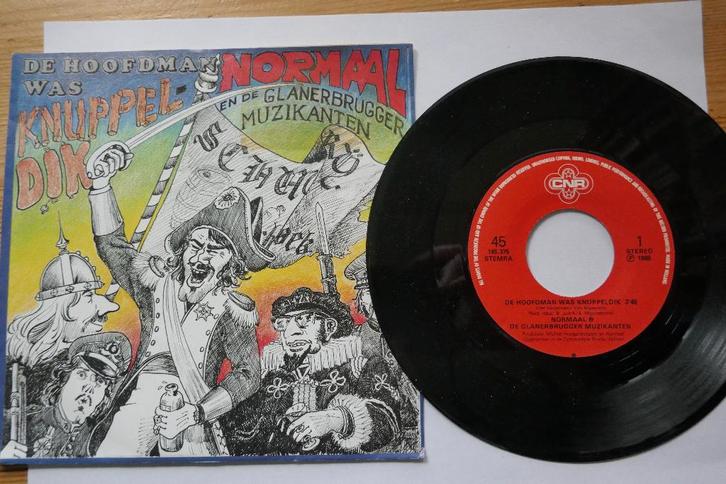 Single: Normaal – De Hoofdman Was Knuppeldik, Cd's en Dvd's, Vinyl | Nederlandstalig, Gebruikt, Levenslied of Smartlap, Overige formaten