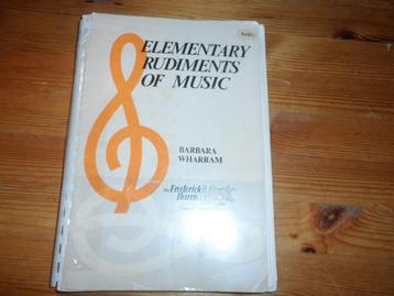 Elementary Rudiments of Music - Barbara Wharram beschikbaar voor biedingen