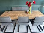 Eetkamerstoelen en bank, in totaal plek voor 6 personen!, Ophalen, Drie, Zo goed als nieuw, ..