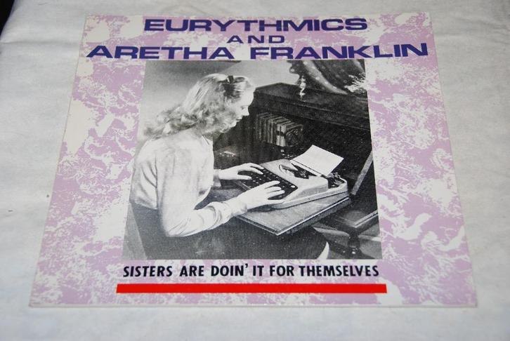 Eurythmics – Sisters Are Doin’ It For Themselves 12” Vinyl, Cd's en Dvd's, Vinyl Singles, Gebruikt, Single, Pop, 12 inch, Ophalen of Verzenden