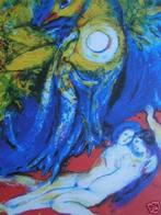 Marc Chagall Kleur Lithografie" Arabian Nights"Afb 13 Gen Ge, Antiek en Kunst, Kunst | Litho's en Zeefdrukken, Ophalen of Verzenden