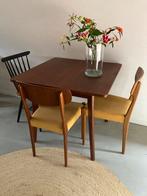 Mid century vintage teakhouten eettafel, Huis en Inrichting, Ophalen, Gebruikt, 100 tot 150 cm, Vintage Retro Mid Century jaren 60 Deens