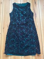 Jurk Frans Molenaar - Groen Zwart Kant - maat 44 / Large XL, Maat 42/44 (L), Ophalen of Verzenden, Zo goed als nieuw, Knielengte