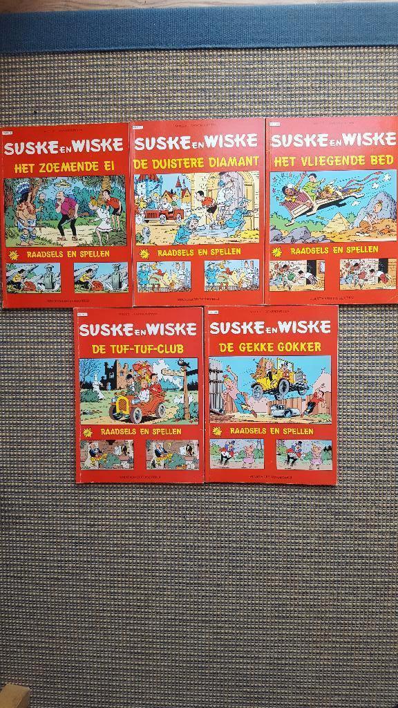 Suske en Wiske: 5x Stripverhaal + Raadsels en Spellen., Boeken, Stripboeken, Zo goed als nieuw, Meerdere stripboeken, Ophalen of Verzenden