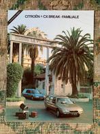 Nederlandstalige folder Citroen CX Break Familiale 1980 izgs, Ophalen of Verzenden, Zo goed als nieuw, Citroen, Citroën