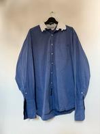 Tommy Hilfiger overhemd donkerblauw – maat 16/35, Verzenden, Zo goed als nieuw, Blauw, Tommy Hilfiger