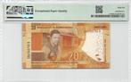 South Africa 20 Rand 2018 Unc PMG 66 EPQ, Ophalen of Verzenden, Zuid-Afrika, Los biljet