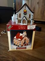 Kersthuisjes, sleebaan, vleigende arreslee enl figuurtjes, Diversen, Ophalen, Gebruikt