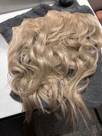 Clip in extensions as blond, Ophalen of Verzenden, Zo goed als nieuw, Pruik of Haarverlenging