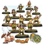 Halfling Blood Bowl Team - Greenfield Grasshuggers, Hobby en Vrije tijd, Wargaming, Ophalen of Verzenden, Zo goed als nieuw, Figuurtje(s)