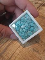 Grote mix larimar cabochons klein, Sieraden, Tassen en Uiterlijk, Edelstenen, Ophalen of Verzenden, Zo goed als nieuw
