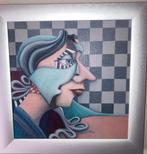 Schilderij Modern Els Mulder Gesigneerd Olieverf, Antiek en Kunst, Verzenden