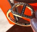 Ring Hermès Contour chaine d’ancre 17,7, Ophalen of Verzenden, Zo goed als nieuw, 17 tot 18, Met edelsteen