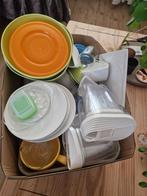 Doos vol diverse keukenbenodigdheden, Ophalen, Overige materialen, Nieuw, Bord(en)